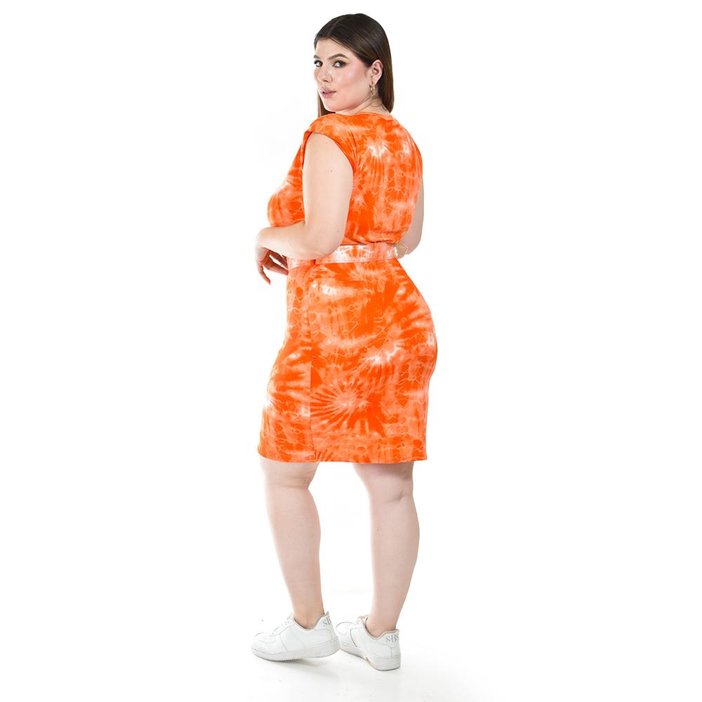 Foto 4 pulgar | Vestido Tie Dye con Cinto Roman Fashion para Mujer