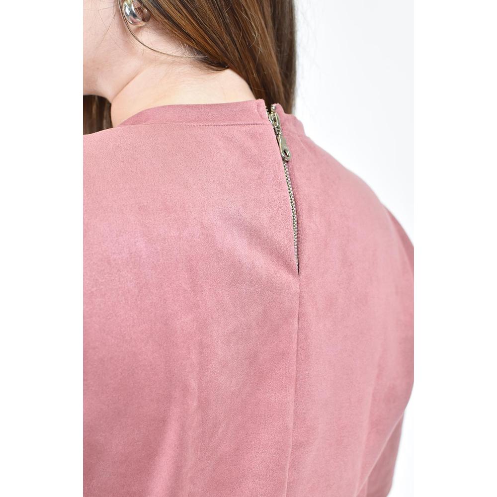 Foto 5 pulgar | Vestido Oversize de Gamuza Roman Fashion para Mujer