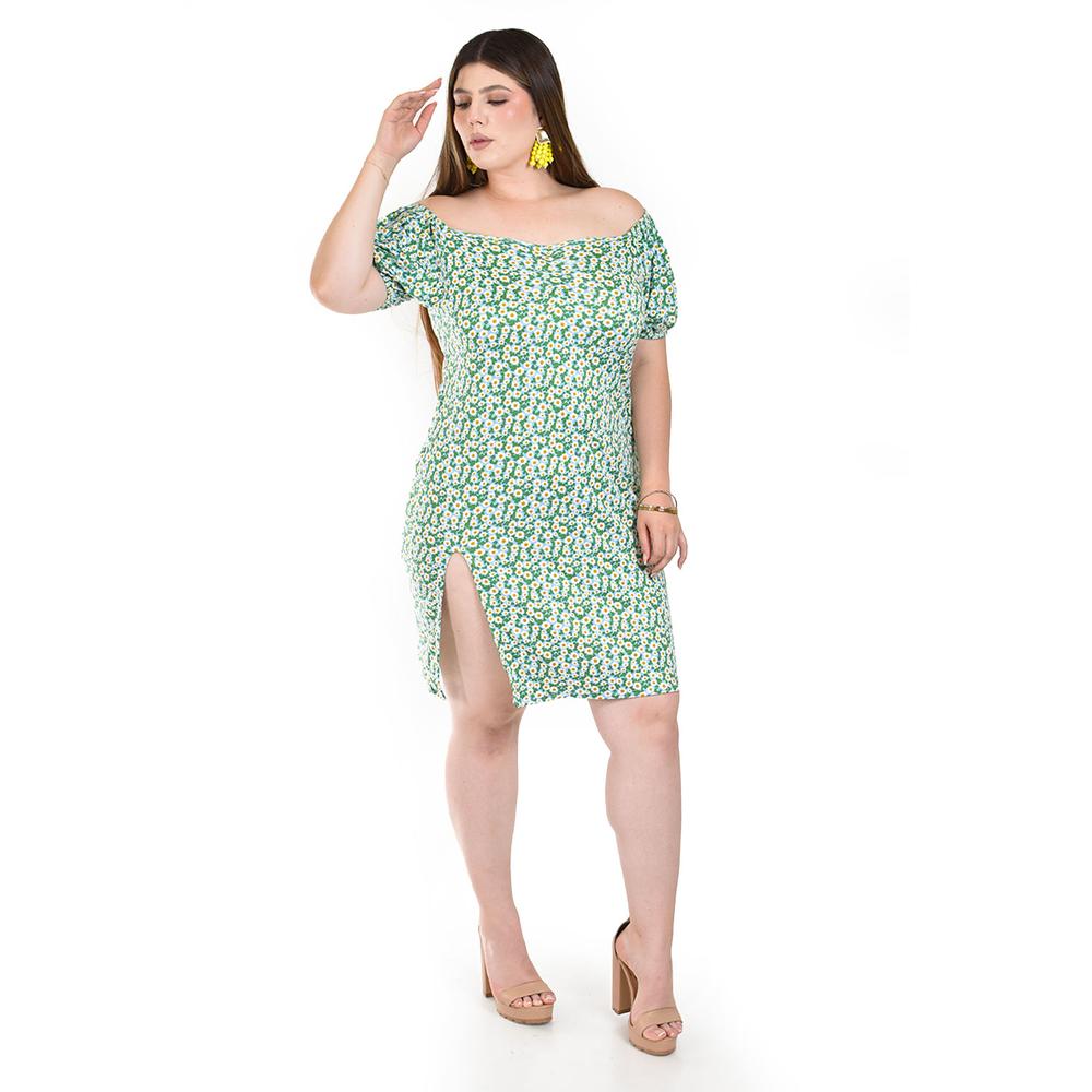 Foto 6 pulgar | Vestido Floral con Abertura Roman Fashion Azul para Mujer