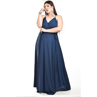 Foto 4 | Vestido de Fiesta Roman Fashion Azul Marino