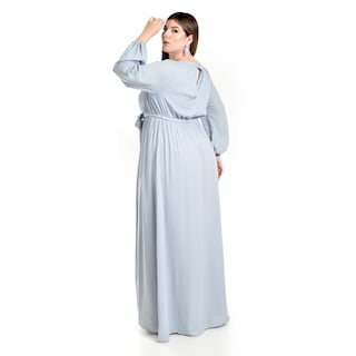 Foto 3 | Vestido de Fiesta Roman Fashion Azul Cielo