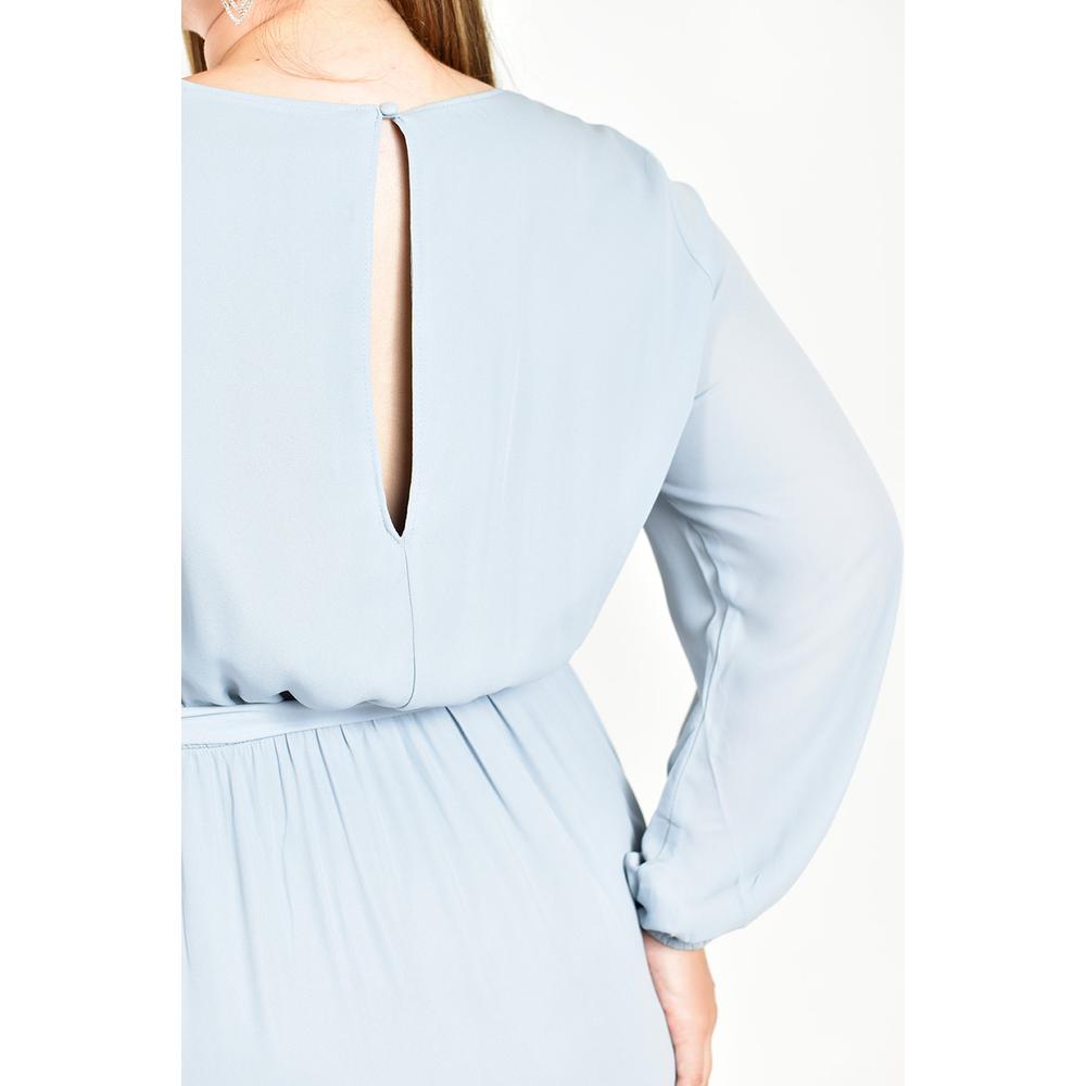 Foto 5 pulgar | Vestido de Fiesta Roman Fashion Azul Cielo