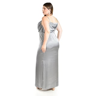 Foto 3 | Vestido de Fiesta Roman Fashion Plateado