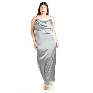 Foto 5 | Vestido de Fiesta Roman Fashion Plateado