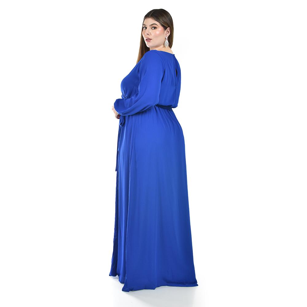 Foto 4 pulgar | Vestido de Fiesta Roman Fashion Azul