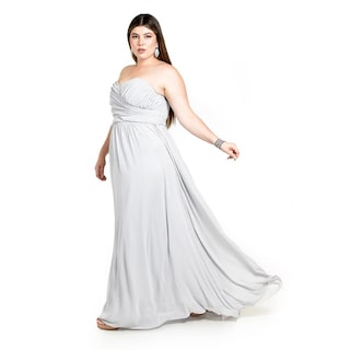 Foto 2 | Vestido de Noche Roman Fashion Gris para Mujer