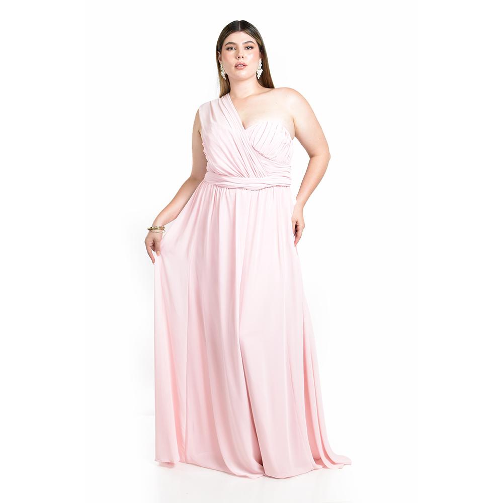 Foto 1 | Vestido de Noche Roman Fashion Rosa para Mujer