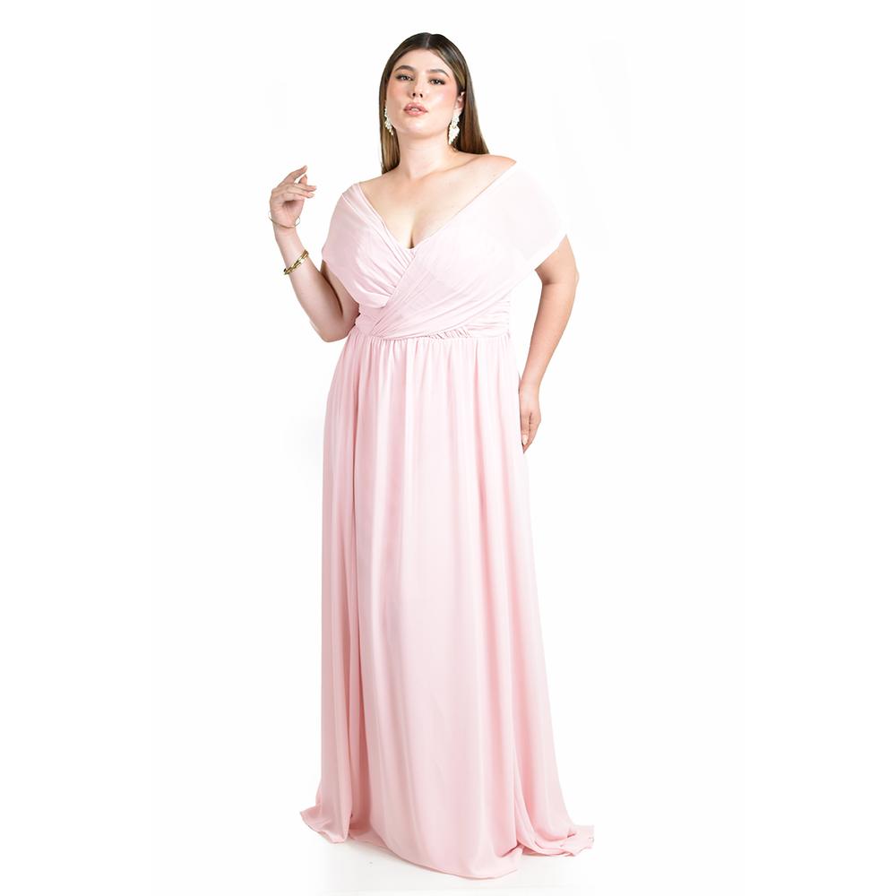 Foto 5 | Vestido de Noche Roman Fashion Rosa para Mujer