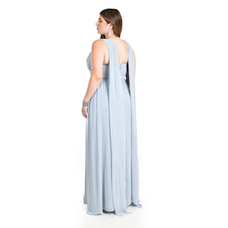 Foto 5 | Vestido De Noche Multiformas Roman Fashion /tallas Extras 2001 (azul Cielo) Azul Cielo
