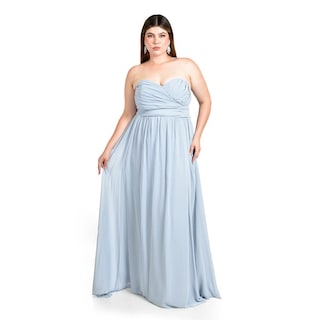 Foto 8 | Vestido De Noche Multiformas Roman Fashion /tallas Extras 2001 (azul Cielo) Azul Cielo