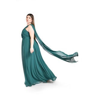 Foto 2 | Vestido de Noche Roman Fashion Verde para Mujer
