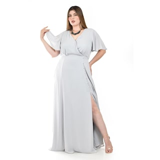 Foto 1 | Vestido Largo Roman Fashion Gris