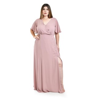 Foto 1 | Vestido Largo Roman Fashion Rosa