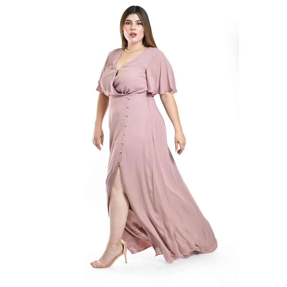 Foto 2 | Vestido Largo Roman Fashion Rosa