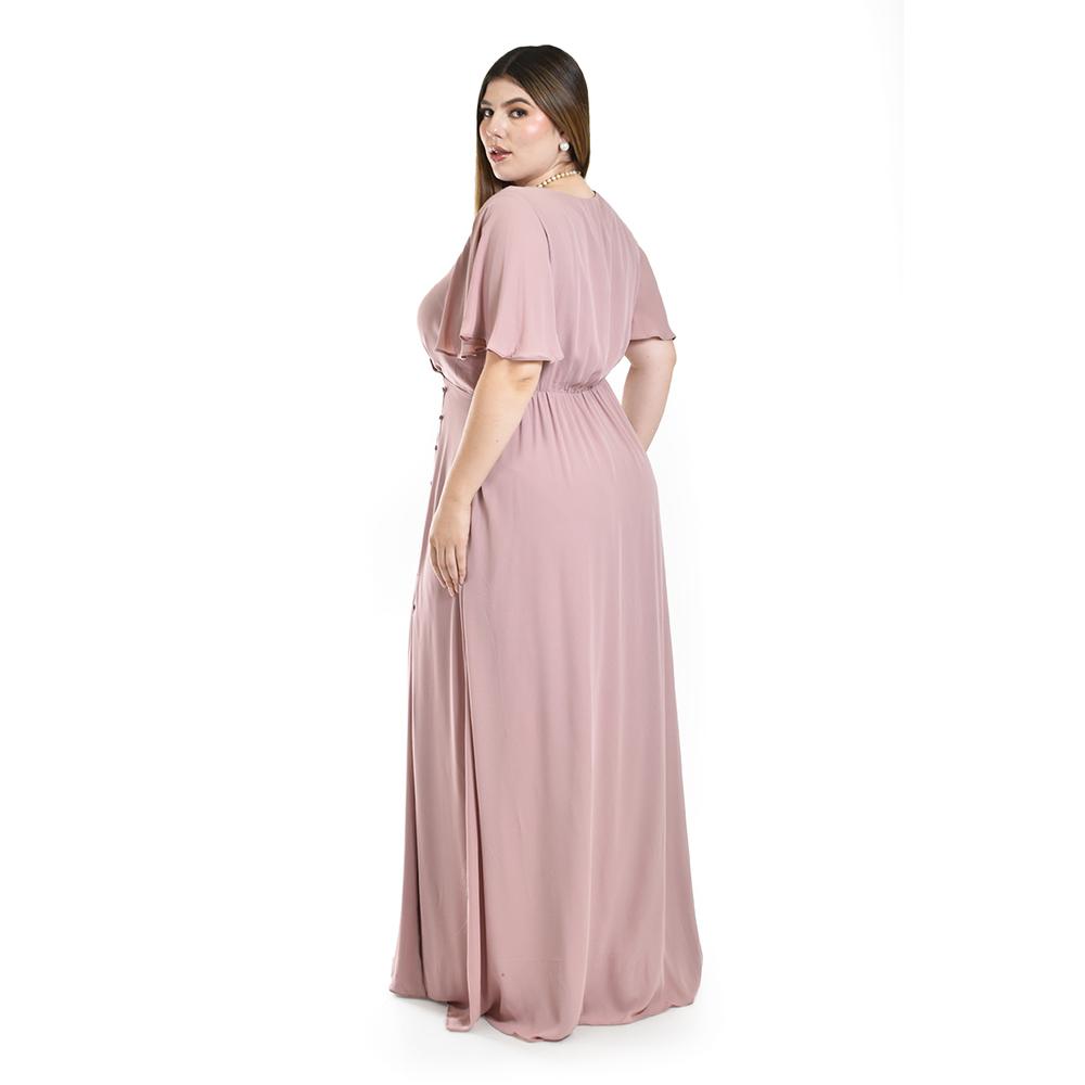 Foto 3 | Vestido Largo Roman Fashion Rosa