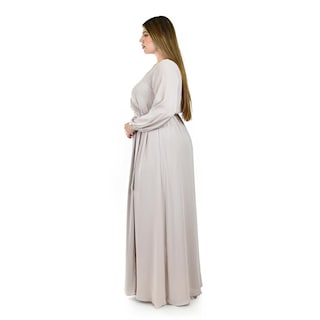 Foto 2 | Vestido de Manga Larga Roman Fashion Beige para Mujer