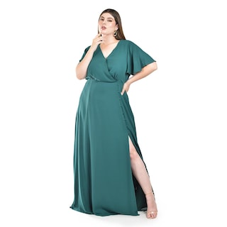 Foto 1 | Vestido Largo con Abertura Roman Fashion para Mujer