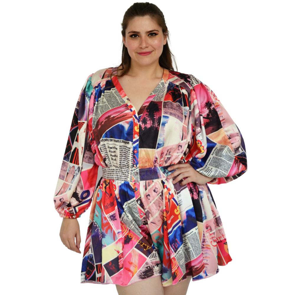 Jumper Mural L'ATISTE V-LAT-21197-ROSA Multicolor