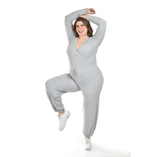 Foto 1 | Jumpsuit Casual Roman Fashion / Tallas Extras, 2612 (gris) Gris