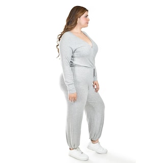 Foto 2 | Jumpsuit Casual Roman Fashion / Tallas Extras, 2612 (gris) Gris