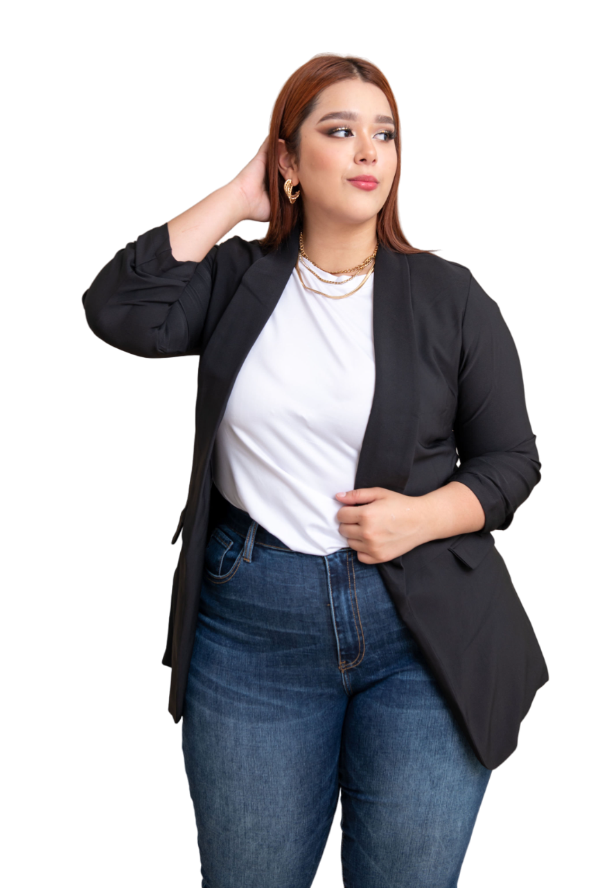 Foto 1 | Blazer de Vestir María Ferré 2846 Negro para Mujer