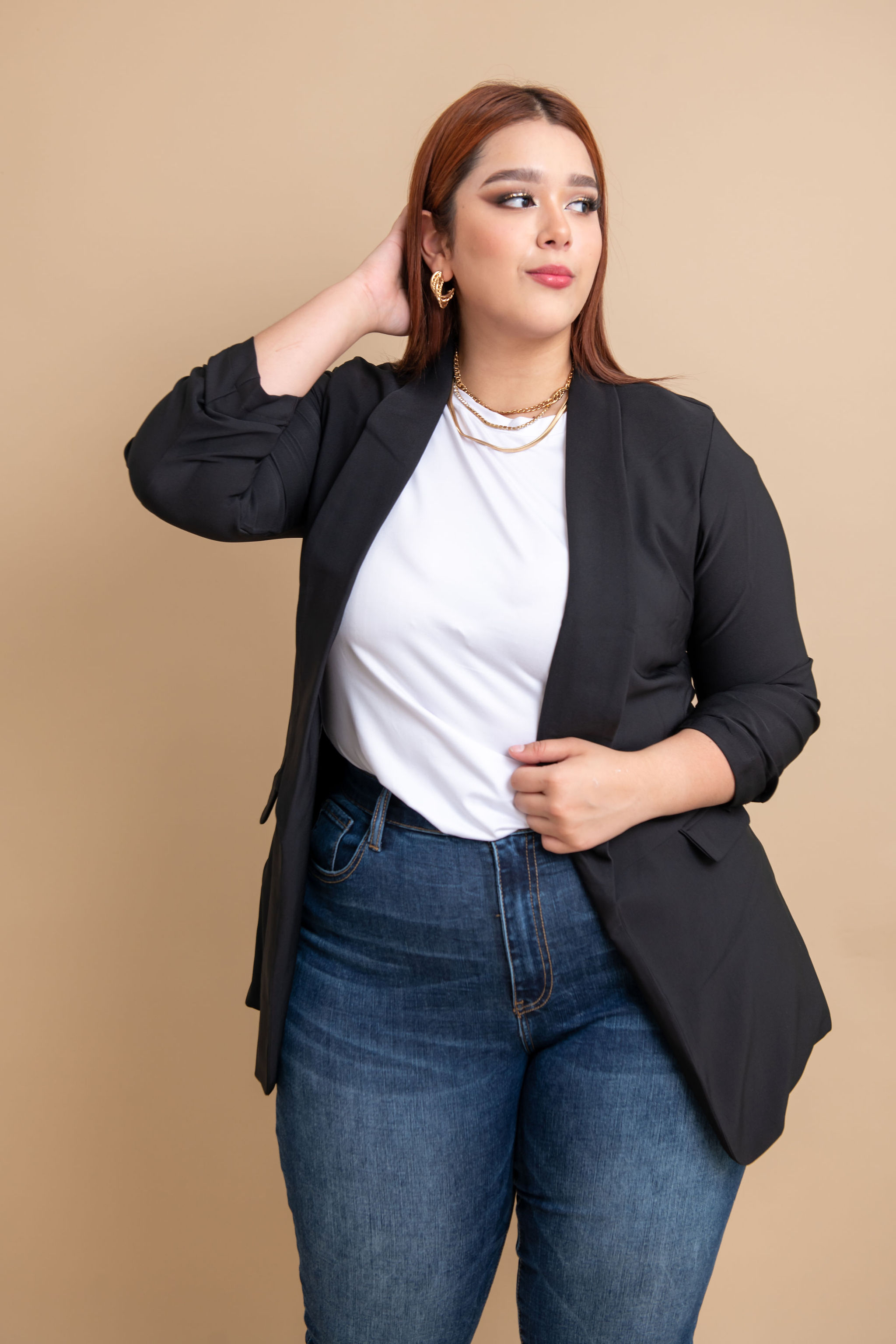 Foto 5 pulgar | Blazer de Vestir María Ferré 2846 Negro para Mujer
