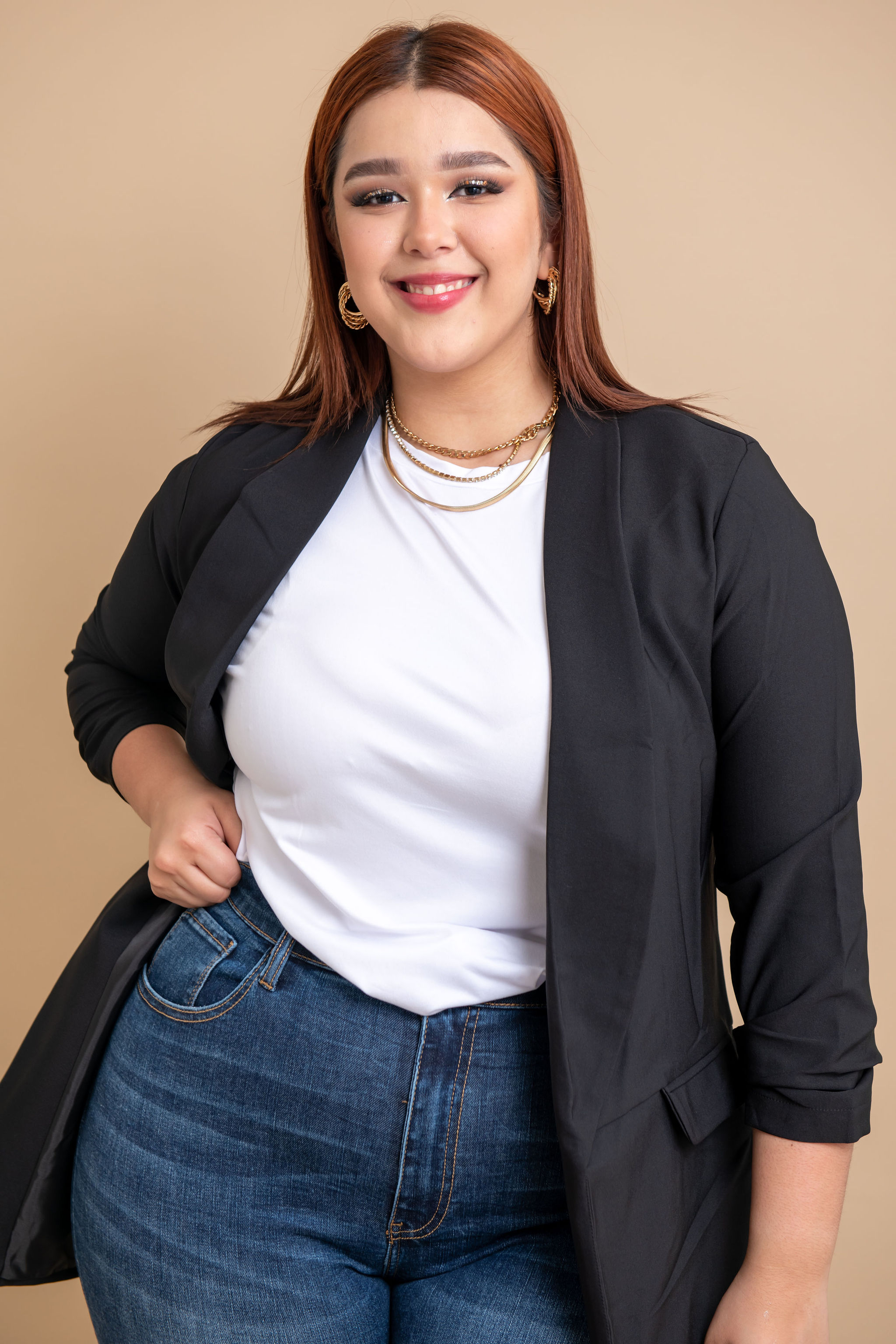 Foto 6 pulgar | Blazer de Vestir María Ferré 2846 Negro para Mujer
