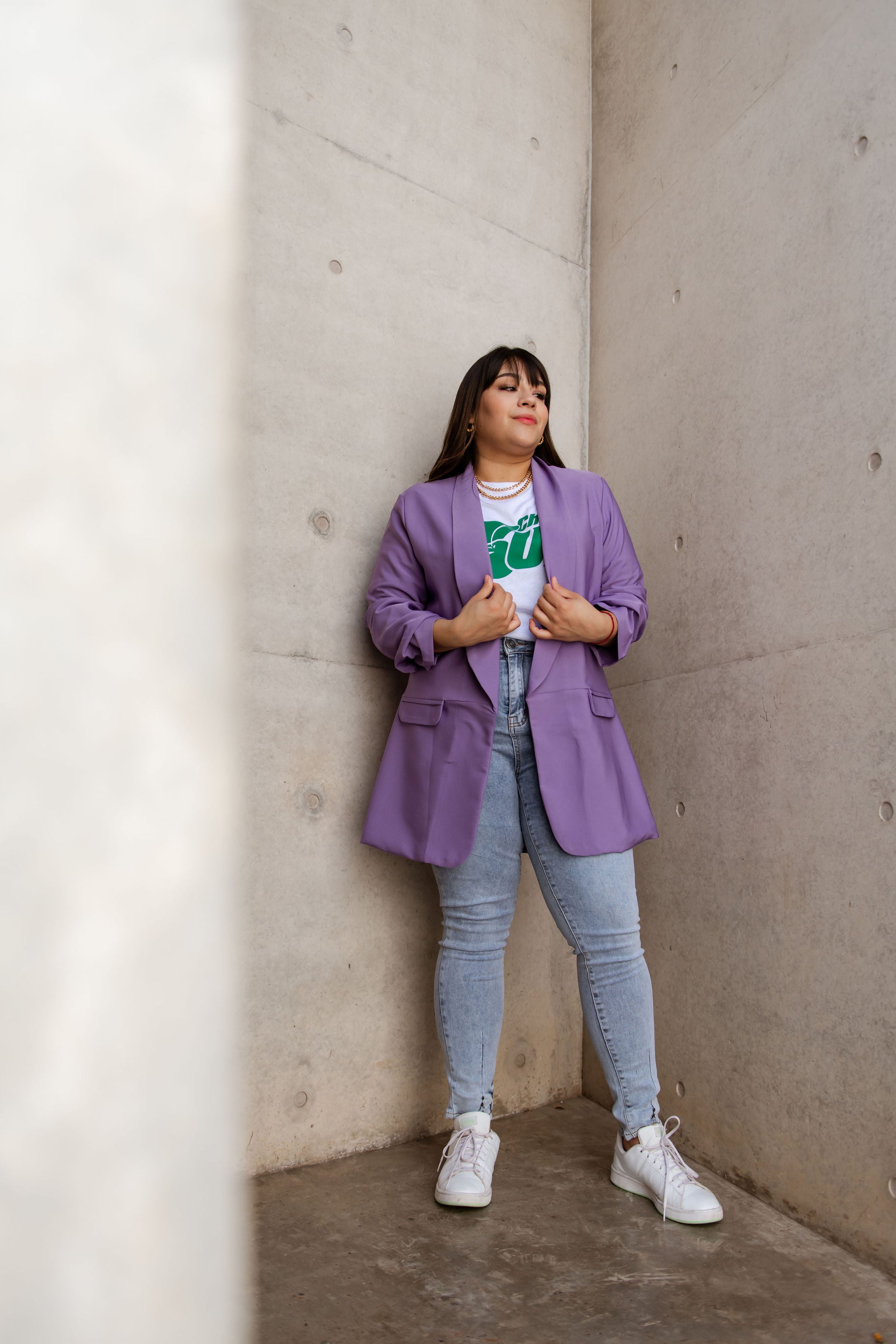 Foto 3 pulgar | Blazer de Vestir María Ferré 2846 Morado para Mujer