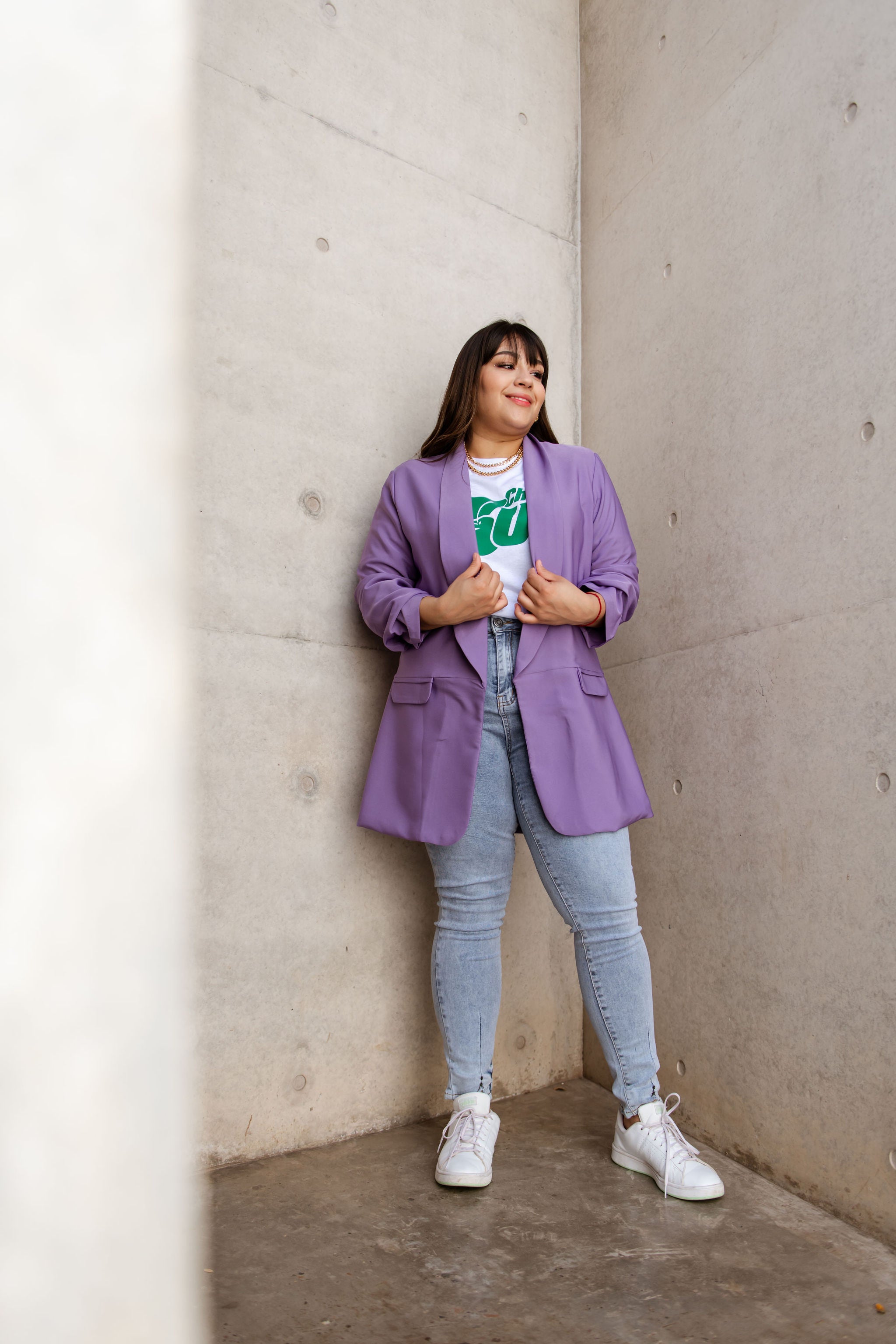 Foto 5 pulgar | Blazer de Vestir María Ferré 2846 Morado para Mujer