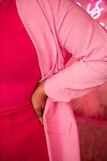 Foto 4 | BlazerMaría Ferré 2846 Rosa Palo Manga 3/4 Para Mujer Talla Extra