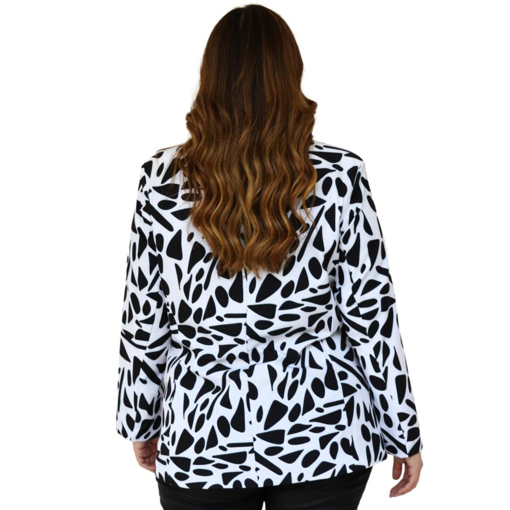 Foto 4 | Blazer Estampado Roman Fashion 2142 color Blanco