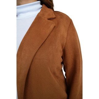 Foto 4 | Blazer de Gamuza ROMAN FASHION 2640 color Marrón Tallas Extras