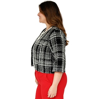 Foto 3 | Saco Tweed Roman Fashion AB-ST-7049-NEGRO-ALL color Negro