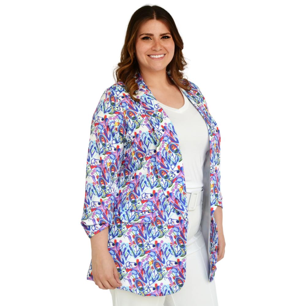 Foto 3 pulgar | Blazer Juvenil Roman Fashion JA-EXO-2846-HUESO Multicolor