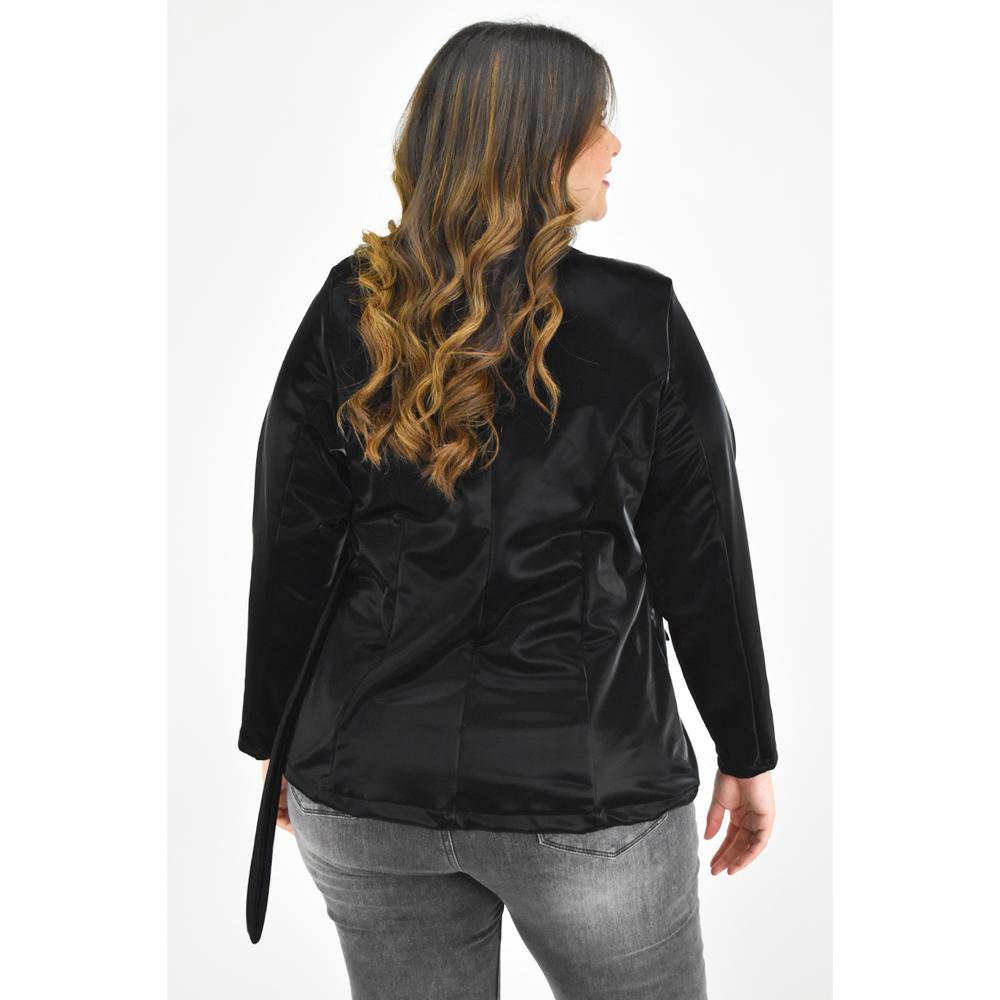 Foto 4 pulgar | Blazer Roman Fashion Negro para Mujer