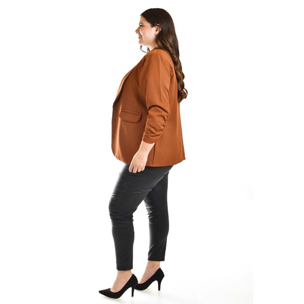 Foto 2 | Blazer Manga 3/4 Roman Fashion /tallas Extras, 12255 (cafe) Cafe