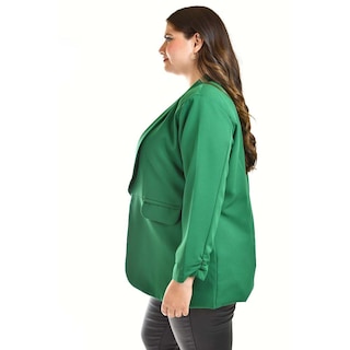 Foto 2 | Blazer Manga 3/4 Roman Fashion /tallas Extras, 12255 (verde Kelly) Verde