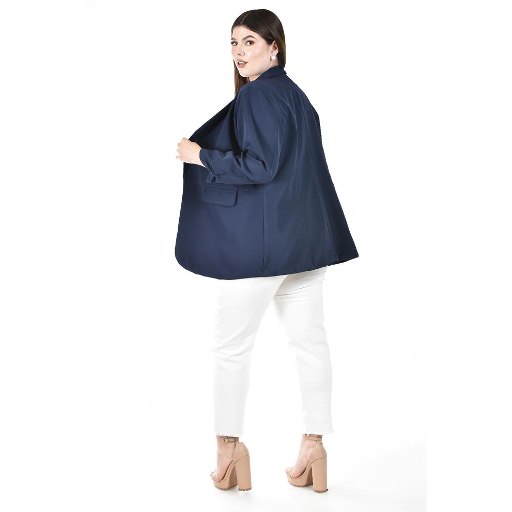 Foto 4 pulgar | Blazer Manga 3/4 Roman Fashion para Mujer