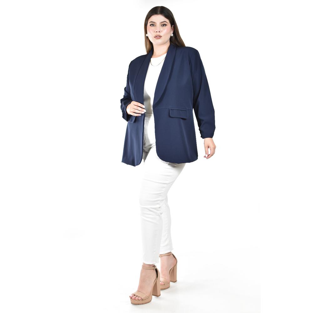 Foto 5 | Blazer Manga 3/4 Roman Fashion para Mujer