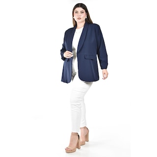 Foto 5 | Blazer Manga 3/4 Roman Fashion para Mujer