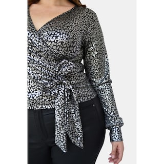 Foto 2 | Blusa Print Roman Fashion BL-GR-1758 Plateada Tallas Extras