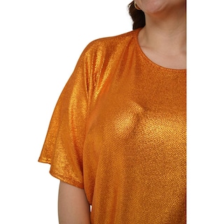 Foto 5 | Blusa Oversize Roman Fashion BL-GR-1805-DORADO color Naranja Tallas Extras