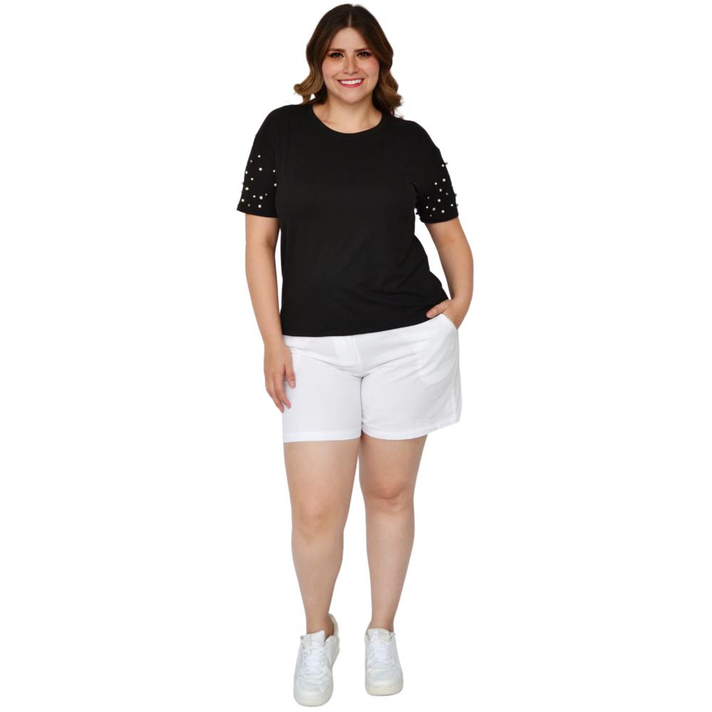 Foto 6 pulgar | Playera para Dama Roman Fashion 3022-D color Negro