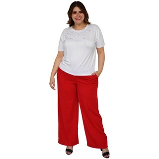 Foto 5 | Playera para Dama Roman Fashion 3022-A color Blanco