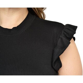 Foto 4 | Top para Dama Roman Fashion Talla Extra 3775 color Negro