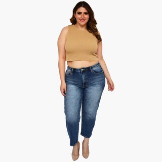 Foto 5 | Top Tejido ROMAN FASHION 2264 color Marrón Talla Extra