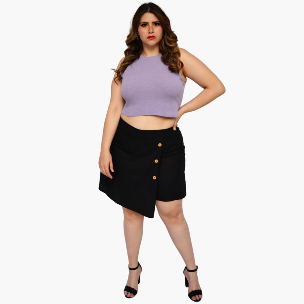 Foto 4 | Top ROMAN FASHION 2264 color Púrpura Tejido Talla Extra