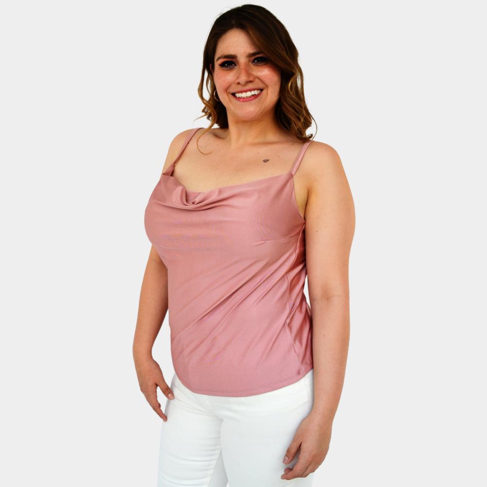 Foto 2 | Top de Tirantes Roman Fashion0424 color Rosa Tallas Extra