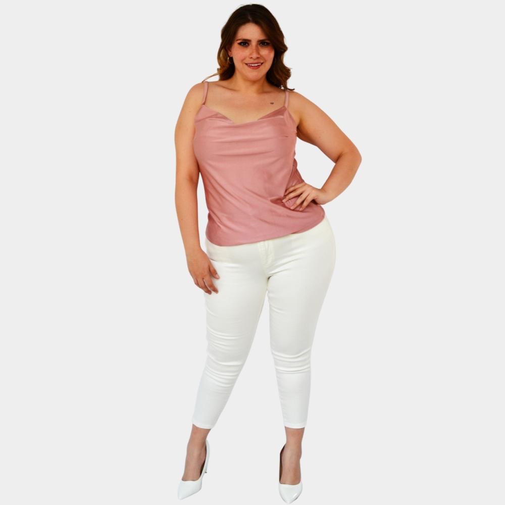 Foto 5 | Top de Tirantes Roman Fashion0424 color Rosa Tallas Extra