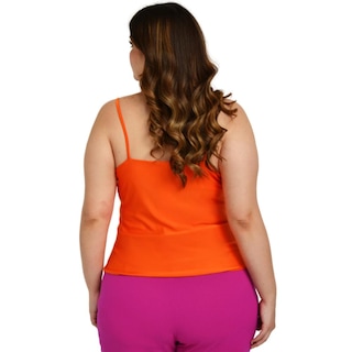 Foto 3 | Top de Tirantes Roman Fashion BL-ELY-0424 color Naranja Tallas Extras